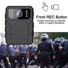 Cámara Corporal Full HD, Cámara Corporal Portátil con Visión Nocturna, Grabadora de Vídeo para Fuerzas del Orden, DV BodyCam