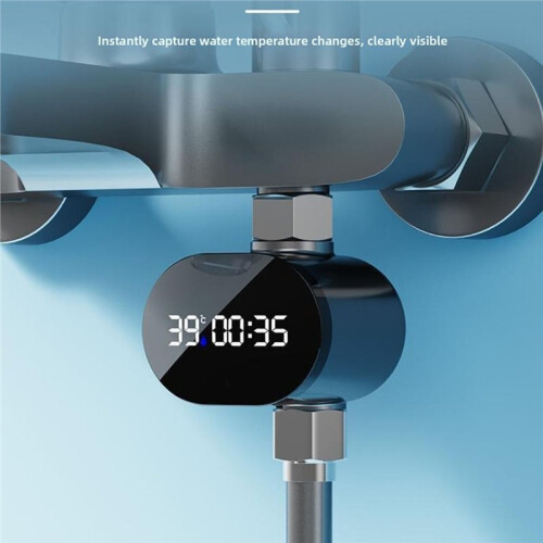 LED Digital Duschtemperaturdisplay med Vattenflödesgenerator för Hemmabruk 2