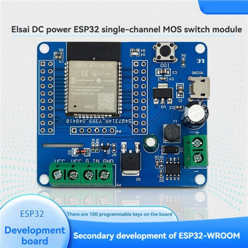 3X ESP32 1-CH MOS  Module -Board ESP32-WROOM-32E WiFi and BLE Module  5-80V USB Powered 2