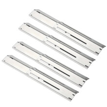 Universal Replacement Heavy Duty Adjustable 304 Stainless Steel Porcelain Steel Heat Plate Shield 4 Pcs