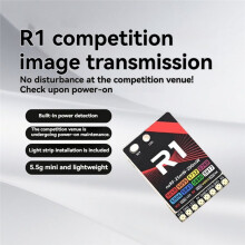 R1 5,8 GHz 200 MW VTX 8-Kanal FPV-Videoübertragung mit Integrierter Leistungsanzeige-LED-Leiste für RC FPV-Wettbewerbsdrohnen
