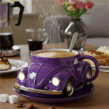 2X Shaped Coffee Mug Heat Resist Funny Coffee Cup Large Capacity Handmade Decoration Cup for Coffee Lovers
