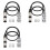 6 Pack D Type XLR Cable , Pass Through Connector, D XLR Female to Male for Premium Stage Box, Patch Panel,Panel Mount 2