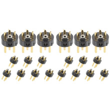 20pcs 3 Pin Gold Plated Connector for Microphone KTV Audio Conversion Adapter Speaker Microphone Accessories