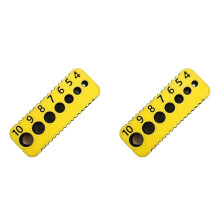 2X Metric Drill Guide - 90-Degree Vertical Drilling Jig for 4mm to 10mm Drill Bits Black & Yellow