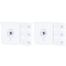 Adhesive Picture Hooks 33 Lbs Load Heavy Duty Picture Hangers Without Nails Adhesive Wall Hooks for Hanging 60PCS