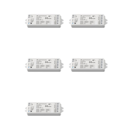 5X TUYA WifI WT1 LED  Dimmer 2CH 12V 24V 36V CCT Kit Controller Dimmer per Strisce LED con Telecomando 2.4G