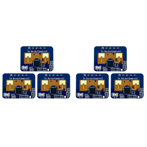 6Pcs 24G MmWave HLK-LD2410C Human Presence  Sensor Motion Detection Module