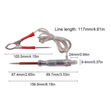 2X Car Truck Voltage Circuit Tester Digital Display Long Probe Test Pen Light Bulb Automotive Repair Diagnostic Tools