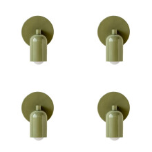 4X Colorful Nordic Wall Mounted Lamp for Bedroom Hallway Sconce Light Background Modern Led Lighting E27,A