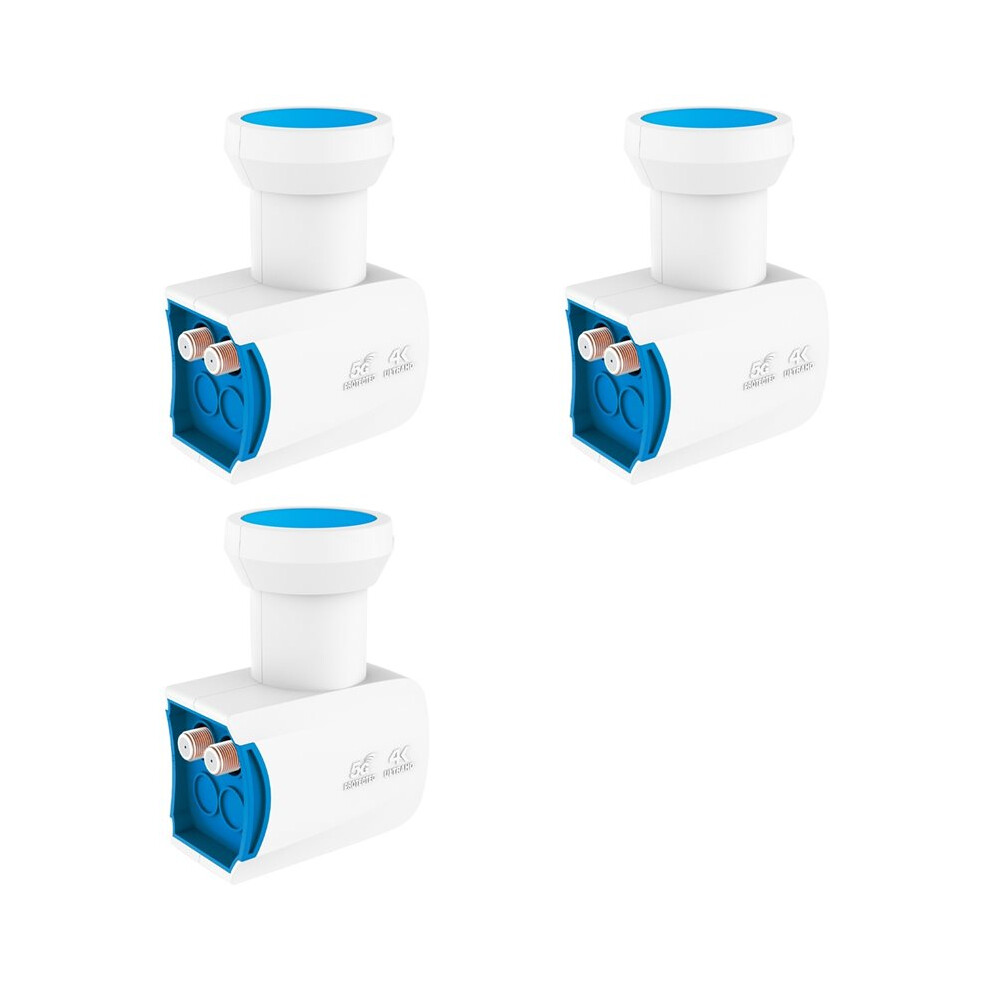3X Universal Ku Band Lnb For 4K Uhd Satellite Low Noise 950-2150Mhz Lnbf For Dvb-S2x Dvb-S2 Digital Satellite 6033558080983