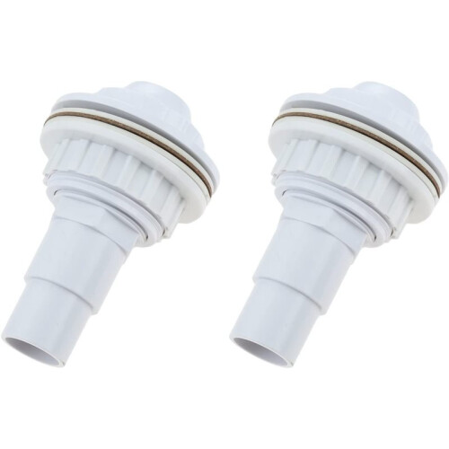 Above Ground Pool Complete Return Jet Fitting with Gasket and Adapter, 2PCS Adapter Replace for  SP1023