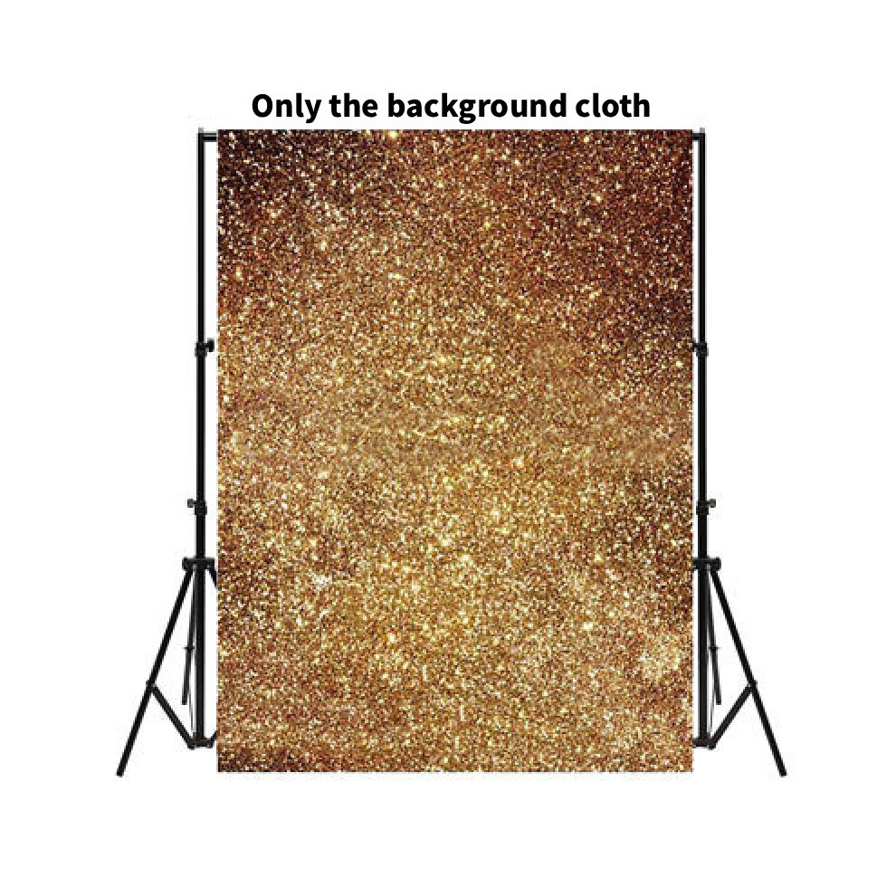 (150X210cm) Glitter Studio Photography Backdrop Prop Tools Christmas Wedding For Golden 696288080096