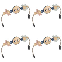 4X Baby Bouncer Stroller Arch Googly Eyes Toy for Babies Car , Babies Bouncer Accessory, Easy to Install -with Music