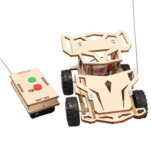 5X DIY Remote Control Four Wheel Drive Racing Elementary School Students Educational Fun Material Package 1