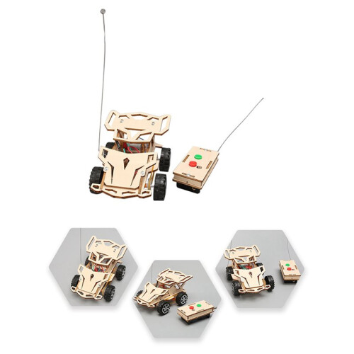 5X DIY Remote Control Four Wheel Drive Racing Elementary School Students Educational Fun Material Package 2