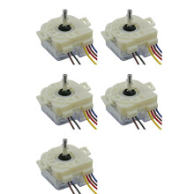 5X 6-Zeilige Schräge Ohrwaschmaschine, Timer, 68 mm Mittenlochabstand, 90-Grad-Schalterwelle