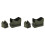 2X Training Desk Bag Support Bag Support Sandbag Support Front & Rear Hunting Bench Bag Black-Green 1