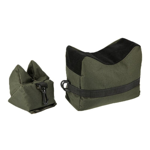 2X Training Desk Bag Support Bag Support Sandbag Support Front & Rear Hunting Bench Bag Black-Green 1