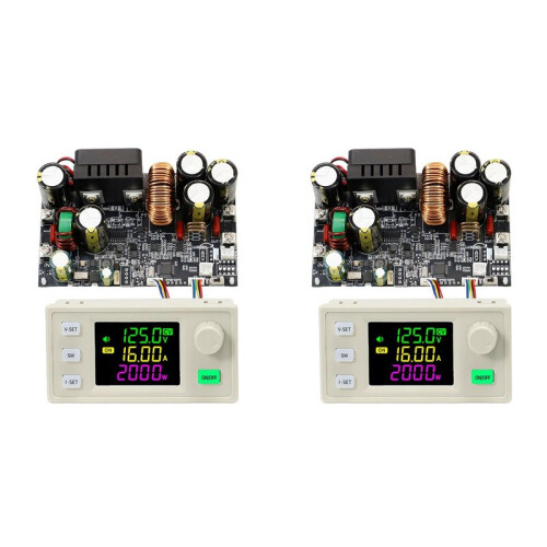 2X XY12522 CNC  Adjustable Stabilized Power Supply Constant Voltage and Current Module 125V/2000W Color Screen Display