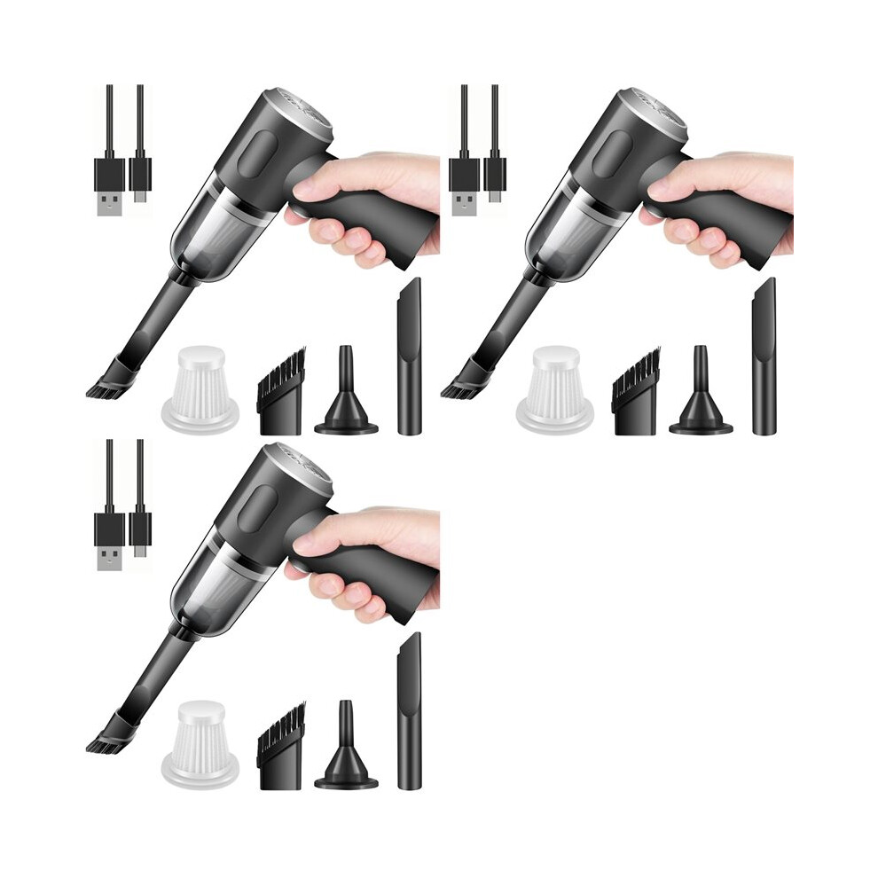 3X Wireless Handheld Car Vacuum Cleaner High Power Rechargeable Household Vacuum Cleaner, Vacuum For Desk 4711485574981