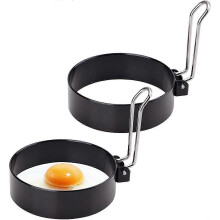 Egg Ring Molds for Cooking - 2Pcs Stainless Steel Ring Mold Egg Rings for Griddle Egg Rings Edition 0619