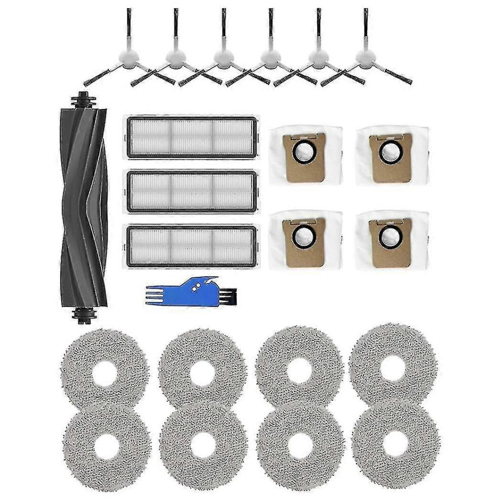 For Dreame L10s Ultra, L10 Ultra Robot Vacuum Cleaner Main Side Brush Hepa Filters Dust Bags Mop Pads Spare Parts-Yvan Edition 0619 6913222347041
