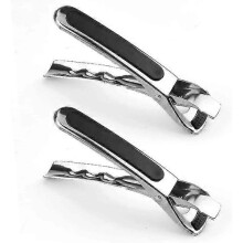 2pcs Plate Gripper Stainless Steel Dish Plate Clip Tong Air Fryer Pans Gripper Anti-hot plate Edition 0619