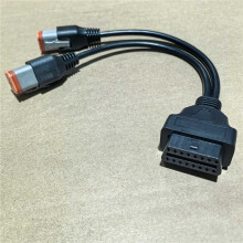 2X for  Davidson Motorcycle 6Pin 4Pin to OBD2 16PIN Adapter OBD 2 Diagnostic Scanner ELM327 Adapter