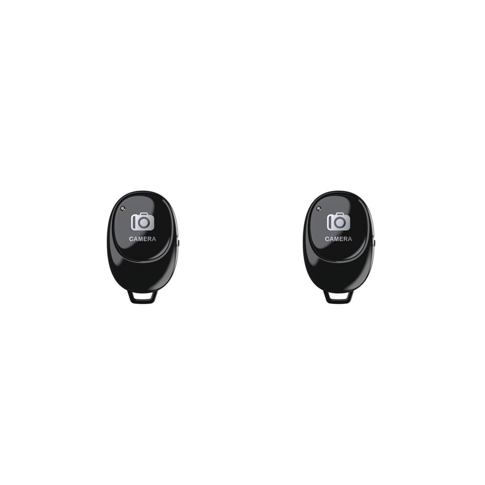 2X Wireless Camera Shutter Remote Control Selfie Clicker For Android & Ios Phones Selfie For Photos Videos Black 6033558026615
