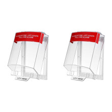 2X Fire Alarm Cover Pull Station Cover Protective Guard for Manual Call Points, IP67 Waterproof Wall Mounted Safety Case