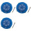 3X TRIPLE FEED PATCH ARRAY 5.8G Receiving Antenna FPV Traverse Machine Left and Right Rotation Compatible Antenna,B 1