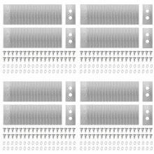 144Pcs Replacement Blades with Washers Screws for Luba & Yuka All Series, Replacement Robotic Lawnmower Blades