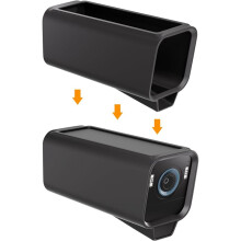 For S3 Pro Camera Case, Waterproof Silicone Case for Security Security Camera (8-Black)