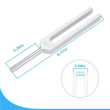 5X 528 Hz Tuning Fork, Silver Solfeggio Tuning Forks 528 Hz for Musical Instrument, Meditation, Relaxation