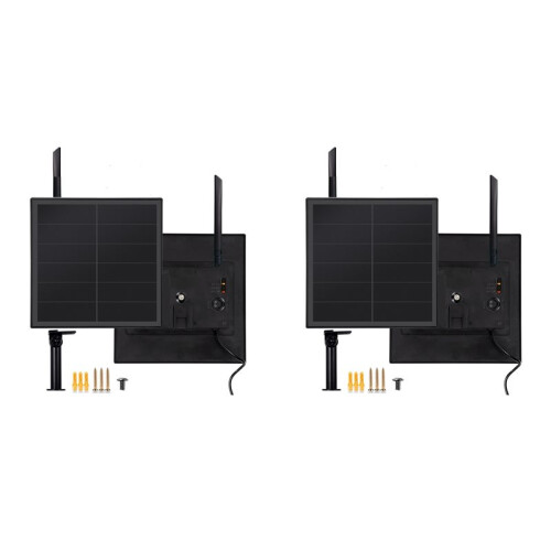 2X Solar Panels Support Meshtastic Communication Solar LoRa Nodes Support RAK4631 Heltec V3 Type-C 5V