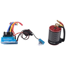 2X 3650 Brushless Motor 3600KV and 120A ESC for 1/8 1/10 RC Car Drift Racing Off-Road  Truck