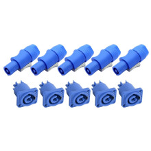 3X Connettore AC Powercon A 3 PIN Spina Maschio NAC3FCB Spina di Alimentazione CA 20A/250V per Schermo LED A Luce da Palcoscenico Blu
