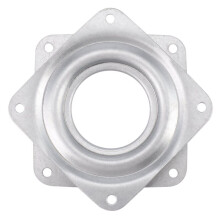 4X Placa Giratória de Metal com Rolamento de Esferas Lazy Susan - 95 X 95 X 9 mm