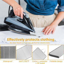 2X Steamer Board for Clothes Foldable Steam Board Stand for Steaming Clothes Hanging Ironing Board Steam Iron Pad