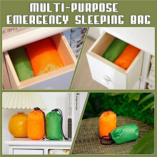 16 Pack Emergency Sleeping Bag Thermal Survival Sleeping Bag Waterproof for Outdoor Camping Hiking Adventure