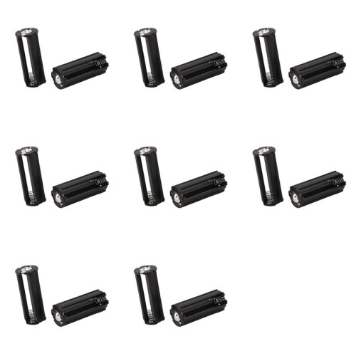 16Pcs Black Battery Holder for 3 X 1.5V AAA Batteries Flashlight Torch