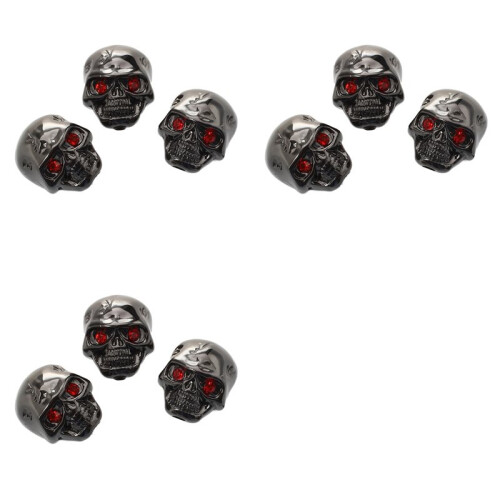 9pcs Electric Guitar Skull  Volume Control Knobs---Black
