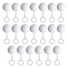 60Er-Pack Golfball-Schlüsselanhänger für Partygeschenke, Golfball-Stressball, Schulkarnevalsbelohnung, Sportdekoration