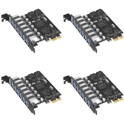 4X USB 3.0 PCI-E Expansion Card Adapter 7  Hub Adapter External Controller PCI-E Extender PCI Express Card