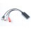 5X Car Universal Wireless  Module Music Adapter Rca Aux Audio Cable USB Powered 3