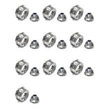 10X Replacement Stainless Steel Conical Grinder Burr Set, 48mm Spares Accessories for Saeco Magic / Royal/ Strato