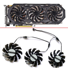 6PCS 75MM PLD08010S12H 3PIN GTX970 GPU FAN for Gigabyte GV-N970WF3OC-4GD GTX970 Video Card Cooling Fan
