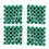 Mounting Screws Green 6 mm Non-Slip Plastic Dowel 400 Pieces 4
