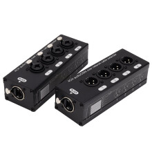 5 Paire D'Extension de Câble Audio et DMX 4 Canaux 3 Broches XLR ou 6,3 mm sur Réseau, Extension de Signal Réseau DMX512 Mâle + Femelle